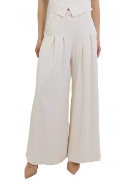 Pantaloni palazzo ampi vita alta con cintura Imperial